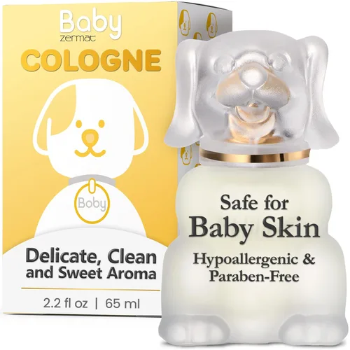 Zermat Boby - Perfume unisex de colonia para bebé, fórmula hipoalergénica y suave, de larga duración, en polvo, limpio, floral con flores blancas y