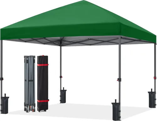 Miniatura 62 de ABCCANOPY Tienda de campaña desplegable de 10 x 10, refugio instantáneo de fácil instalación con bolsa con ruedas, toldo resistente al aire libre