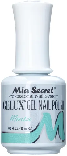 Mia Secret Gelux Soak-off gel esmalte de uñas color Menta - Esmalte de gel curado con lámpara de uñas - Esmaltes para uñas en gel de larga duración