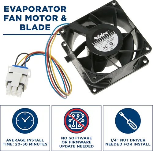 Miniatura 2 de Motor del ventilador del evaporador del refrigerador GE Appliances WR60X26866, WR60X26033