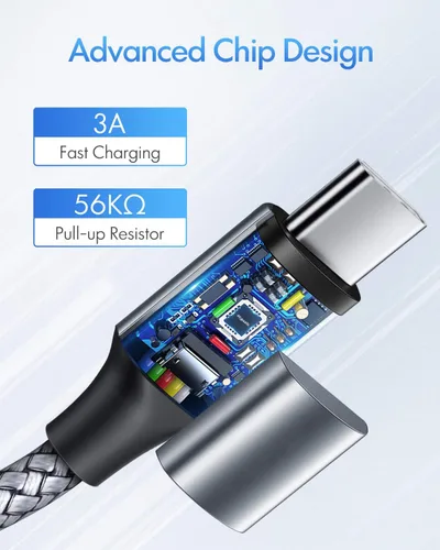 Miniatura 2 de etguuds Cable USB C a USB C de 2 pies, paquete de 2 unidades, 60W USBC a USBC, cable de carga tipo C a C de carga rápida para iPhone 17 16 15 Pro