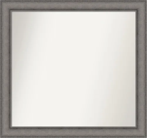 Miniatura 29 de Amanti Art Espejo de pared personalizado no biselado (24.5 x 24.5 pulgadas), marco gris marrón alta, varios tamaños personalizados, espejo de baño
