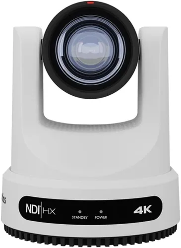 PTZOptics Move 4K 20x Cámara PTZ de seguimiento automático con luz Tally integrada, reducción de ruido 3D y modos avanzados de balance de blancos
