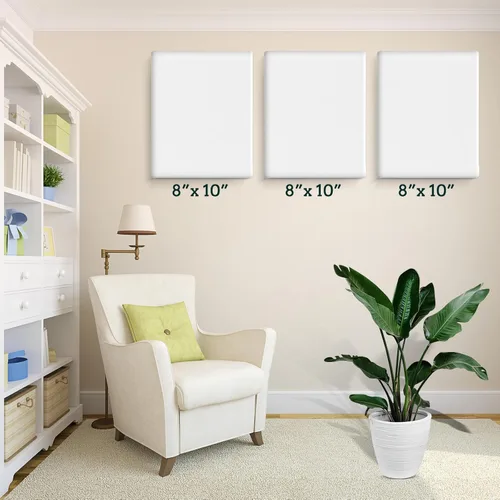 Miniatura 6 de ESRICH Paquete de 40 lienzos entelados para pintar de 8x10, lienzos en blanco para pintar - Algodón imprimado, lienzos de arte para pintura al óleo