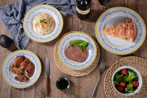 Miniatura 7 de Braque Juego de 6 platos de cerámica para postre, de 6 pulgadas, para postre, ensalada, aperitivo, plato pequeño para servir para microondas, horno