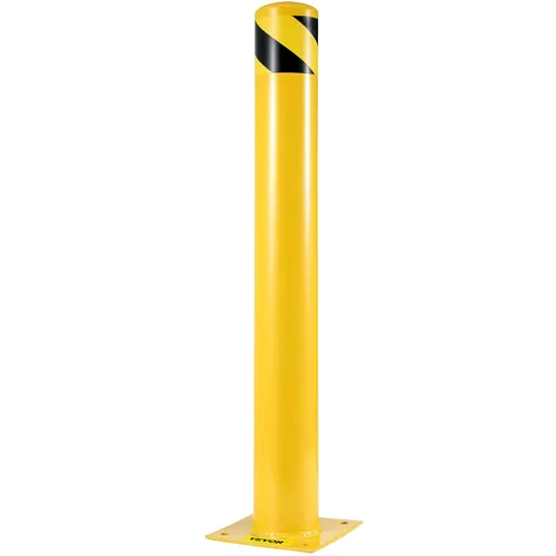 Miniatura 9 de BestEquip Bolardo de seguridad 36-4.5 Bolardo de barrera de seguridad 4-1/2" DE 36" de altura Revestimiento de polvo amarillo Tubo de acero Barrera
