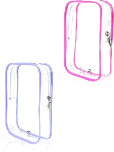 Miniatura 7 de 2 cubos de embalaje de 1 cuarto de galón, bolsa de viaje aprobada por la TSA, bolsa pequeña transparente, bolsa de viaje internacional