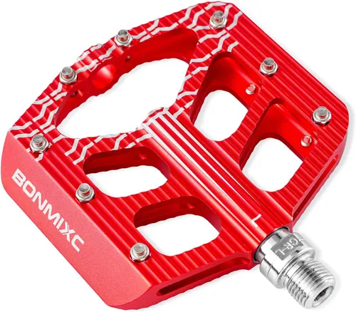 Miniatura 8 de Pedales de bicicleta 9/16 pedales de bicicleta de montaña aleación de aluminio antideslizante gran plataforma sellada rodamiento plano pedales