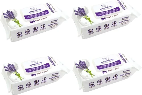 Miniatura 17 de Best Pet Supplies - Toallitas para mascotas para perros - Toallitas para perros limpiadoras y desodorizantes, para abrigos, orejas, patas - Limpieza