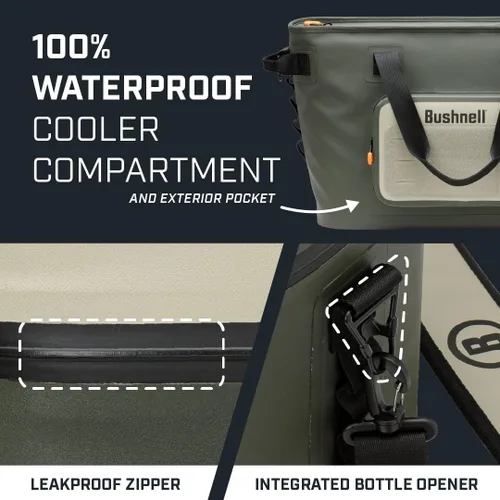 Miniatura 5 de Bushnell Soft Coolers Insulated Portable Ice Chest The Best Bag Cooler for Beach, Drinks, Beverages, Travel, Camping, Picnic, Leak-Proof with