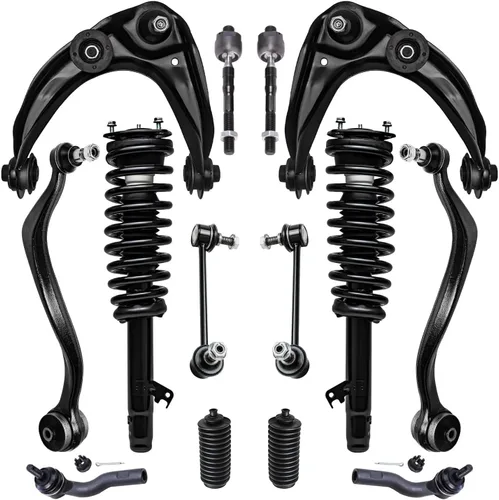 Miniatura 84 de Detroit Axle - Kit de suspensión frontal de 16 piezas para RWD Chrysler 300 Dodge Charger Challenger Magnum 6 brazos de control con rótulas 2