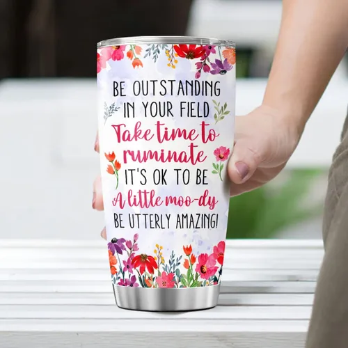 Miniatura 4 de CUBICER Tazas de Vaca con Tapa y Pajilla, Regalos para Mujeres, Mamá, Adolescentes, Adultos, Amantes de las Vacas, Café, Acero Inoxidable, Taza