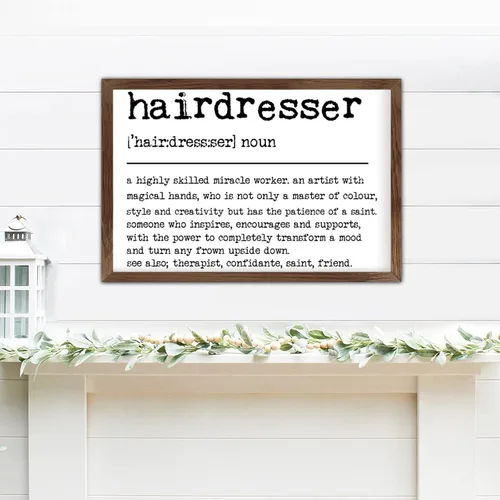Miniatura 12 de Family Lettering Frame Wood Signs Definitions Christmas Tree Vintage Wall Art Wood Frame Sign Encouragement Farmhouse Wood Sign for Home Door Window