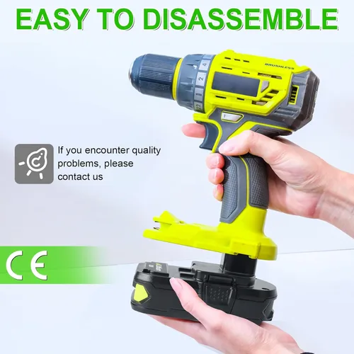 Miniatura 5 de TENMOER Paquete de 2 baterías de 18 V y 3.0 Ah compatibles con batería Ryobi de 18 V con kit combinado de cargador
