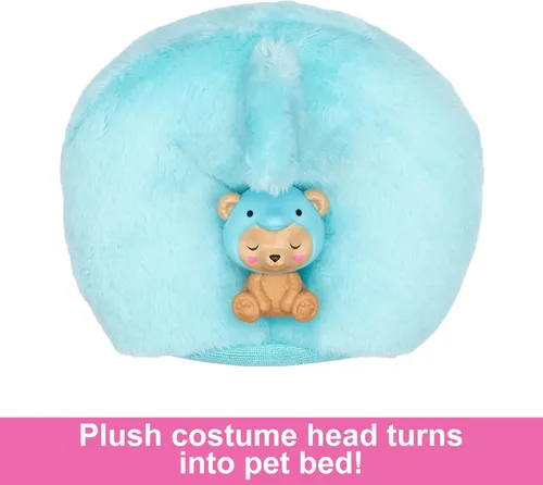 Miniatura 6 de Muñeca Barbie Cutie Reveal y Accesorios con Disfraz de Animal y 10 Sorpresas Incluyendo Cambio de Color, Oso de Peluche como Delfín en Serie