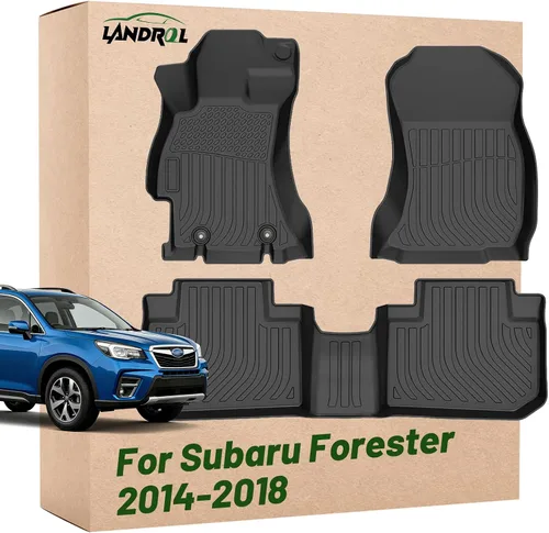 Miniatura 10 de Tapetes de Suelo para Automóvil Reemplazo para Subaru Impreza 2012-2016/ WRX & WRX STi 2015-2021/ Crosstrek 2016-2017/2013-2015 XV Crosstrek