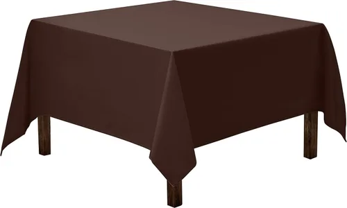 Miniatura 21 de Gee Di Moda Mantel Cuadrado - Mantel Beige de 52 x 52 Pulgadas para Mesas Cuadradas o Redondas Pequeñas - Tela Resistente Lavable - para Mesa