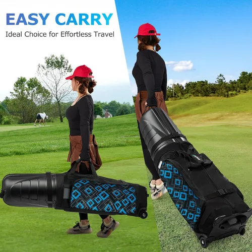 Miniatura 5 de Golf Travel Bags for Airlines with Reinforced Wheels, Hard Case Top and 1680D Heavy Duty Oxford Protect Golf Clubs, Lightweight and Easy to Use