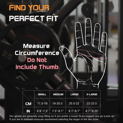 Miniatura 6 de sunnex Guantes de entrenamiento para mujer – Guantes de levantamiento de pesas transpirables con acolchado de silicona antideslizante, guantes