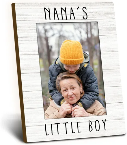 Miniatura 8 de Collar de Fotos Yiayia 4x6, Collar de Fotos de Madera Yiayia, Regalos de Navidad, Día de la Madre y Cumpleaños para Yiayias de su Nieta, Pequeños
