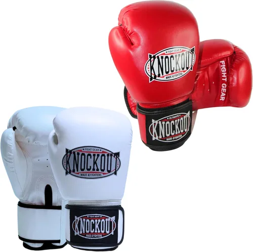 Miniatura 8 de Juego de 2 pares de guantes de boxeo para adultos con sensación premium para entrenamiento de gimnasio en casa y competición, lo mejor