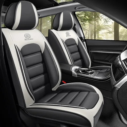 Miniatura 11 de Fundas de asiento de cuero para Nissan Murano 2003-2026, Protectores de asiento compatibles con airbag, Fundas de asiento automotrices impermeables
