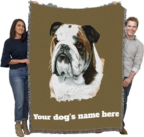Miniatura 20 de Pure Country Weavers Manta con texto en inglés "I Said I was Sorry Bulldog por Bob Christie", regalo para los amantes de los perros, manta de tapiz