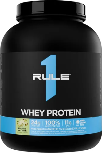 Miniatura 19 de Rule 1 Proteins Proteína de suero – 0.85 oz de proteína de acción rápida de fuentes de suero de leche con EAA y BCAA naturales para la recuperación