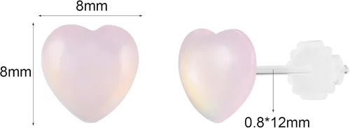 Miniatura 2 de AoedeJ Juego de aretes de plástico coloridos, bonitos aretes transparentes kawaii, hipoalergénicos, para niñas y mujeres, paquete múltiple