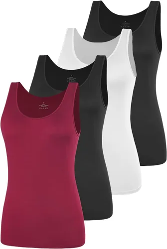 Miniatura 11 de AMVELOP - Camiseta básica sin mangas para mujer, ropa interior, camiseta sin mangas en paquete de 2-4