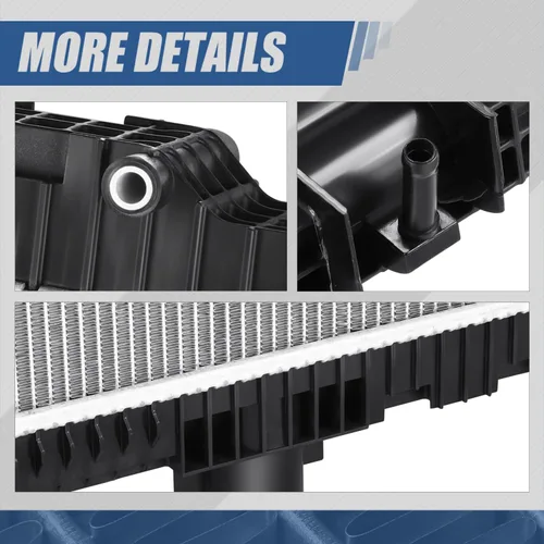 Miniatura 5 de Auto Dynasty Radiador compatible con 2008-2015 Peterbilt 367 365 388 389 387 385 Kenworth W900, radiador de enfriamiento de 2 filas estilo fábrica