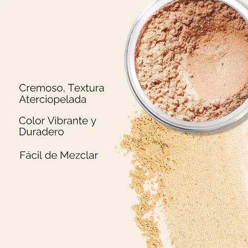 Miniatura 3 de bareMinerals Sombra de ojos mineral suelta única, polvo mineral cremoso, transparente para construir a cobertura completa, color de ojos que se