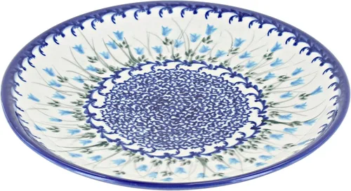 Miniatura 15 de Platos de postre amarillos Alyssa de cerámica polaca de Blue Rose - Diámetro de 7.5" - Hermoso plato para pastel, aperitivos o bocadillos