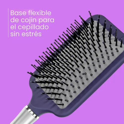 Miniatura 4 de Conair Cepillo de pelo Velvet Touch Paddle Cushion - Cepillo desenredante - estilos rizados o rectos - hombres o mujeres - desenredante - cuenta