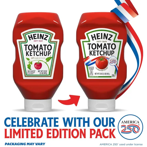 Miniatura 5 de Heinz Kétchup de tomate (botella de 32 oz/907.19 g)