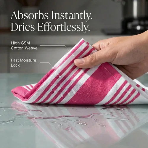 Miniatura 436 de Urban Villa Toallas de cocina 100% algodón para cocina (juego de 6) 20"x30" toallas de cocina altamente absorbentes, juego de ropa de cocina