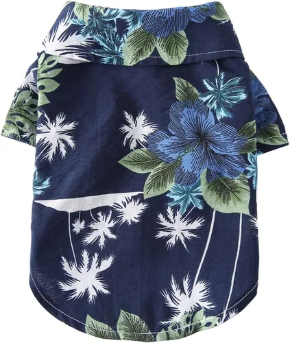 Miniatura 17 de Camisa hawaiana para perro, chaleco de playa de verano, ropa de manga corta, camiseta floral, tops hawaianos, chaquetas para perros, razas y gatos