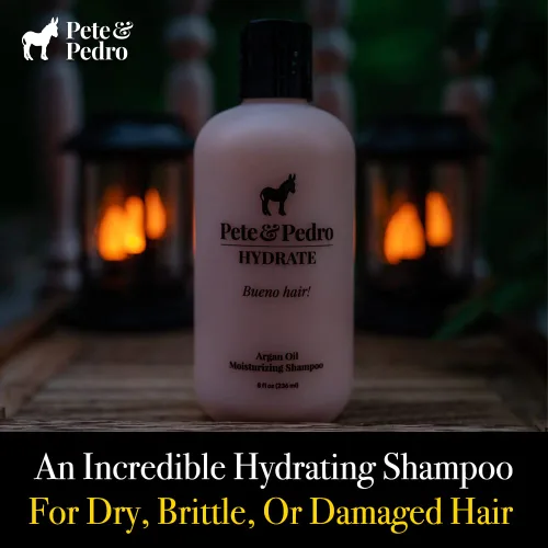 Miniatura 3 de Pete & Pedro HYDRATE - Champú hidratante de aceite de argán para hombres y mujeres Champú limpiador diario hidratante para cabello seco, opaco