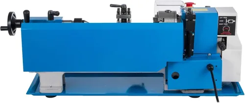 Miniatura 11 de VEVOR Torno de metal 7"x12", mini torno de mesa de precisión, 550W, velocidad variable de 50 a 2500 RPM, engranaje de nylon, lámpara móvil