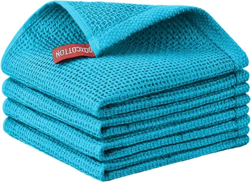 Miniatura 75 de Nialnant - Toalla de cocina 100% algodón, tejido gofre, suave, absorbente y de secado rápido, toallas para secar platos, trapos de limpieza - Multi