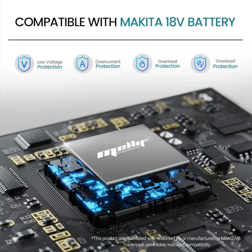 Miniatura 7 de Pistola de pegamento caliente inalámbrica compatible con batería Makita de 18 V, pistola de pegamento eléctrica de mano Mellif tamaño completo
