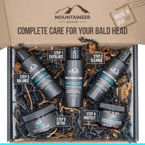 Miniatura 7 de Bálsamo Hidratante Natural de la marca Mountaineer con aroma fresco y natural Cuidado para cabeza calva para hombres Bálsamo no graso