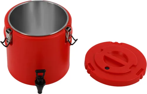 Miniatura 8 de Dispensador de bebidas aislado, de acero inoxidable, térmico para café frío y caliente, agua, dispensador de bebidas con grifo para hielo, fiesta