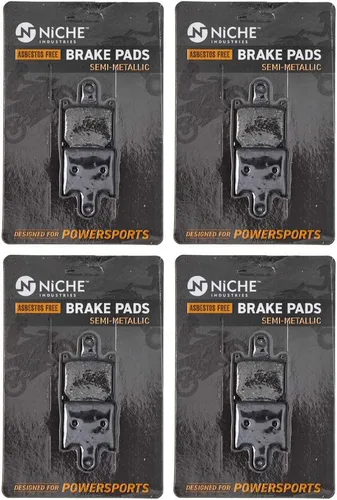 Miniatura 7 de NICHE Juego Pastillas de Freno para Kawasaki Ninja ZX6R ZX14R Z1000 Concours 14 43082-0122 43082-0071 Delanteras Semimetálicas
