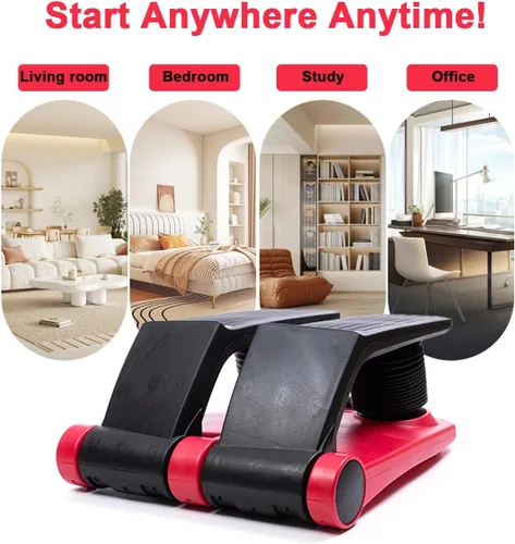 Miniatura 5 de INTBUYING Máquina de fitness escalador paso a paso con bandas resistentes, equipo de ejercicio portátil para escaleras, cardio, de bajo impacto