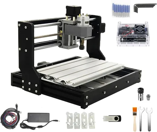 Miniatura 10 de CNCTOPBAOS Versión actualizada de la fresadora CNC 3018-PRO, kit de fresadora CNC de 3 ejes DIY con control remoto GRBL, controlador sin conexión a