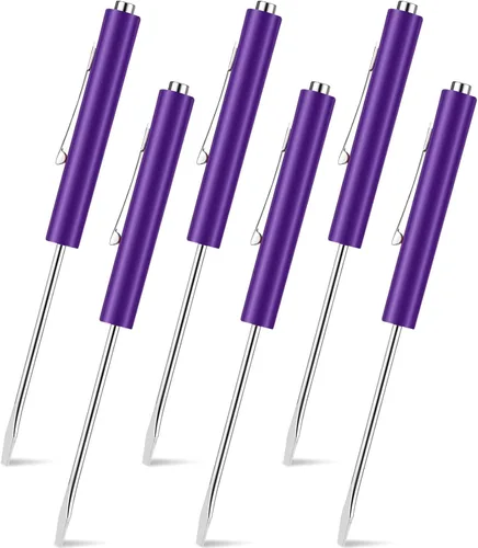 Miniatura 12 de 12 piezas de destornilladores de bolsillo mini con tops y destornilladores de bolsillo con imán, destornillador de bolsillo magnético para Negro