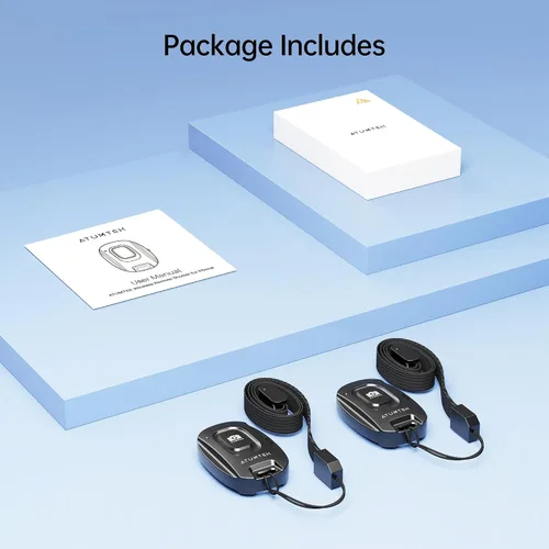 Miniatura 9 de Atumtek Trípode para selfie stick con 3 controles remotos Bluetooth, trípode de aluminio extensible 3 en 1 con control remoto recargable y 2