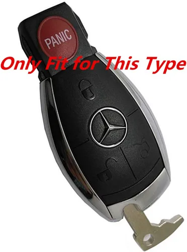 Miniatura 3 de Llave de encendido sin cortar transpondedor en blanco reemplazo remoto sin llave llavero para Mercedes Benz 4 botones IYZ3312