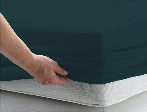 Miniatura 31 de LaxLinen Sábanas Aqua Solid Full, 1 sábana bajera de bolsillo extra profundo para colchones de 18 a 24 pulgadas, calidad egipcia elástica, 600 hilos